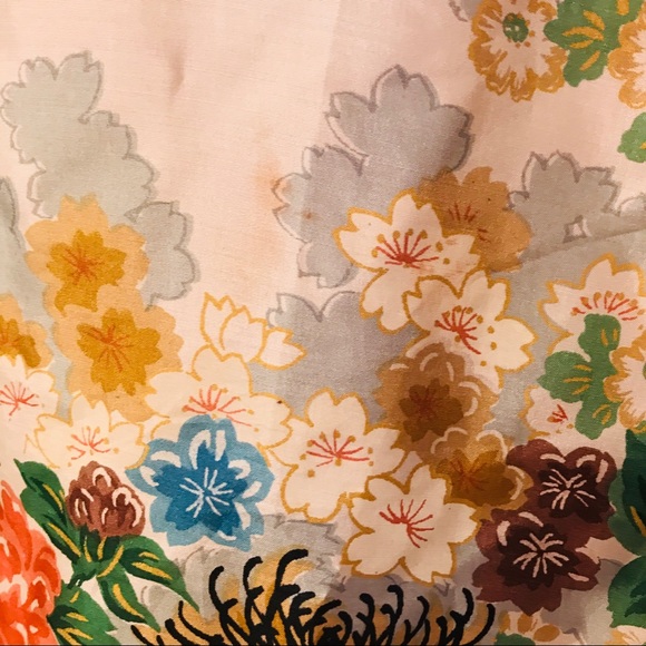 SOLD Vintage Silk Kimono Style Robe Made in Japan - Picture 3 of 8